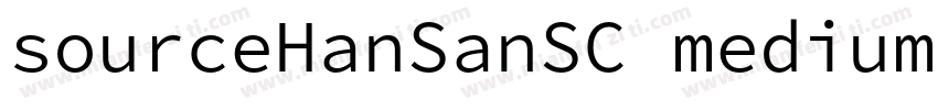 sourceHanSanSC medium字体转换